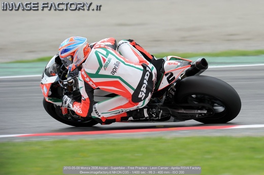 2010-05-08 Monza 2936 Ascari - Superbike - Free Practice - Leon Camier - Aprilia RSV4 Factory